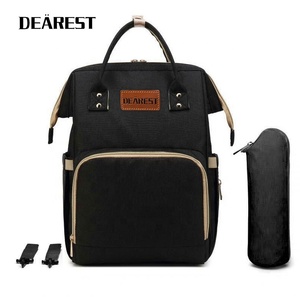 Berceau de voyage pliable pour bébé, couche Portable, Super grande capacité, sac pour maman, espace Multiple, sac à dos pour maman, tissu en coton - Product Image 3