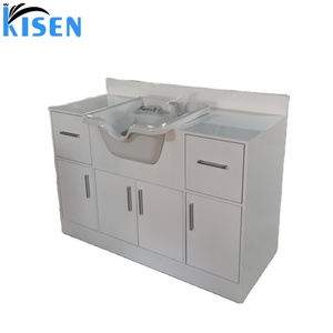 Promotion : Bac de lavage de luxe en plastique pour cheveux, avec armoire intégrée, portable pour salon - Product Image 6