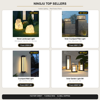 IP65 solaire haut extérieur étanche LED jardin lumières borne lumineuse pour hôtel rue et jardin aménagement paysager Post Top Design