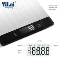 New Smart Blue zahn Nutrition Scale mit 649 Kinds Food Datas Digital 5kg Multifunction Food Weighing Kitchen Scale