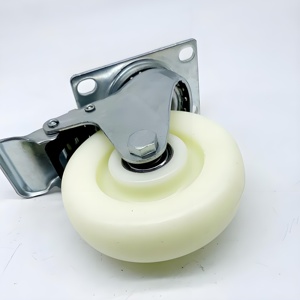 Fabrieks prijs zware uitvoering koolstofstaal & PVC zwenkwielen met kogellagers voor het verplaatsen van apparatuur en materiaalhandling in hotels - Product Image 5