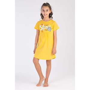 Vestido Túnica Ovalado para Niñas, Manga Corta con Cuello, Tallas 3-4/9-10 - Product Image 4