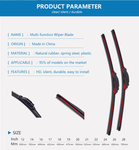 Gran oferta, limpiaparabrisas de brazo híbrido de goma para coche, limpiaparabrisas universales multifuncionales, limpiaparabrisas para coches - Product Image 2