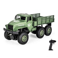 Ventes JJRC Q68 RC Transporter Camion Jouet 1/18 Échelle Télécommande 2.4GHz Six roues Télécommande Hors Route Modèle Camion Militaire