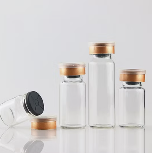 Ampollas de Belleza Translúcidas de Doble Tono, Dos Tonos, Transparente y Ámbar, Cápsulas de Almacenamiento, Tapas Metálicas Policromadas, Multi Aleación, Dermoabrasión - Product Image 2