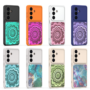 Coque de téléphone portable à motifs floraux vintage imprimés en époxy coloré pour Samsung <span class=keywords><strong>Galaxy</strong></span> S26 Ultra Plus S25 FE - Product Image 1
