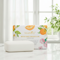 Jabón de Baño Artesanal con Aroma a Naranja Dulce de Alta Calidad al por Mayor, Jabón Hidratante con Vitamina E de 150 g, Jabón Blanqueador para Piel Grasa