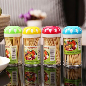 Palillos de dientes pequeños en forma de florero, palillos de dientes redondos de bambú transparentes, caja de palillos de dientes en tubo, venta al por mayor a partir de un y dos yuanes. - Product Image 4