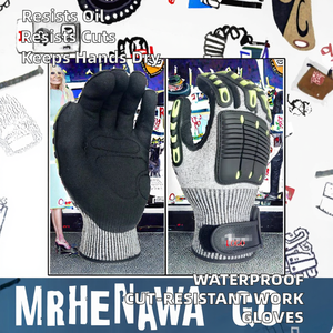 ถุงมือกันน้ำ Weston Wholesale สำหรับงานหนัก ป้องกันมีดบาด จับกระชับมือ ทนน้ำมัน ทนการตัด ระดับ 5 - Product Image 2