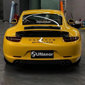 Film Vinyle de Luxe pour <span class=keywords><strong>Voiture</strong></span> en PET à Libération d'Air, Jaune Tournesol Cristallin, <span class=keywords><strong>Autocollant</strong></span> Super Brillant pour Carrosserie, Garantie 3 Ans - Product Image 1