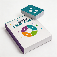 Jeu de cartes personnalisable en carton écologique, jeu de société interactif parent-enfant, impression CMYK Pantone, cartes colorées