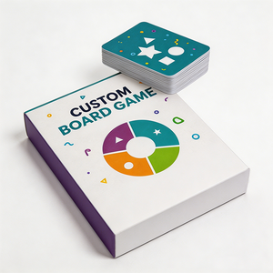 Jeu de société fantastique personnalisable OEM, jeu de table interactif parent-enfant, carte imprimée CMYK Pantone avec des pièces de jeu colorées - Product Image 5