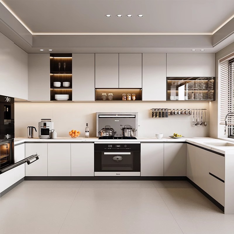 Custom wood modern luxury full kitchen