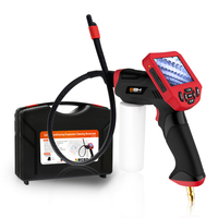 Boroscopio Visual para Limpieza de Aire Acondicionado, Pantalla IPS de 4.3 Pulgadas, Cámara de 9mm, Endoscopio de Inspección para Evaporador de Aire Acondicionado Automotriz