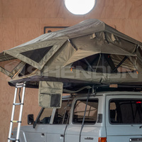 Tente de toit souple SNDN 4x4 pour l'extérieur, quatre saisons, installation rapide, tissu en toile, légère, imperméable, ouverture latérale