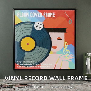 Soporte de Pared para Discos de Vinilo de 12 Pulgadas, Marco Transparente para Álbumes de Discos LP - Product Image 2