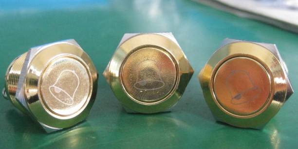 16mm Waterproof Arcuate Button Metal Push Button Switch 2 Pin Mini Round Momentary Push Button Momentary With Screw Terminals