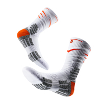Chaussettes de sport épaisses rayées VEIDOORN pour l'automne, haute qualité, logo personnalisé, course à pied, basketball, entraînement, compression, grip amorti