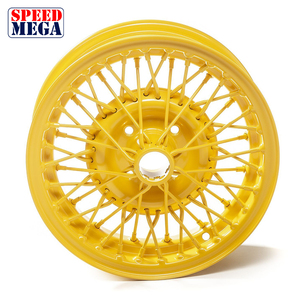 Rueda de Coche de Pasajeros con 48 Radios Amarillos, Estilo Vintage, Color Personalizado, para Mejora de Coches Clásicos, Bond Equipe, Triumph - Product Image 2