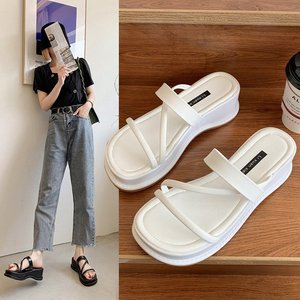 Sandalias de Plataforma para Mujer, Chanclas, Zapatos Casuales de Verano, Cómodas Sandalias de Diseñador para la Playa, Sandalias para Nadar - Product Image 5