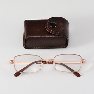 DOISYER 2025 Newest Retro Unisex Metal Frame Portable Folding <strong>Reading</strong> <strong>Glasses</strong> Wholesale With case - Product Image 3