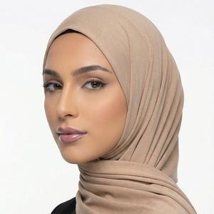 Premium Liquid <b>Jersey</b> <b>Hijab</b> Solid Color Lightweight <b>Hijab</b> for Muslim Ladies All Day Comfort Wear - Product Image 1