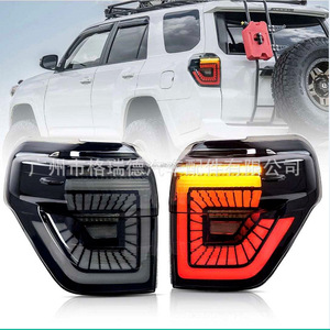 Las luces traseras Greed son compatibles con las luces traseras LED Superb 4Runner con luces de freno secuenciales en negro/rojo oscuro y luz de estacionamiento. - Product Image 3