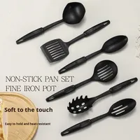 Ensemble de 13 ustensiles de cuisine en fonte avec couvercles en verre, compatible induction, poêle antiadhésive, marmite, casserole, design moderne