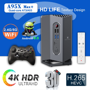 2019 nueva llegada caja de juego de Metal soporte SSD/HDD dentro somatosensorial juegos Box Android 9,0 S922x 4GB 64GB GB caja de tv <span class=keywords><strong>A95X</strong></span> <span class=keywords><strong>MAX</strong></span> + - Product Image 4