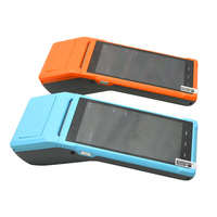 Escáner de código de barras con Terminal Pos móvil Android, Pda, portátil, con impresora Pos incorporada