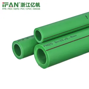 Máquina y accesorios de tuberías PPR de plástico, Material de Corea Hyosung PN20, 20mm-125mm