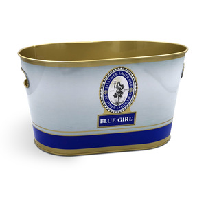 スペインのマチルダベイシャトー・ディアナ向け、完全カスタムブランドロゴ入りビール用亜鉛メッキ鉄製アイスバケット - Product Image 2