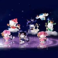 Caja Sorpresa de la Serie Mago de la Noche Estrellada Kawaii Kuromi Hello Kitty, Muñeca de Juguete de Moda, Adorno de Escritorio, Regalo de Cumpleaños