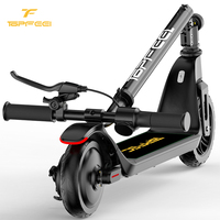 Patinete Eléctrico Urbano de Altura Ajustable de 12.5 MPH, Patinete Eléctrico para Niños con Llantas Sólidas de 6.5 Pulgadas, Patinete Eléctrico para Viajes Diarios con Altavoz