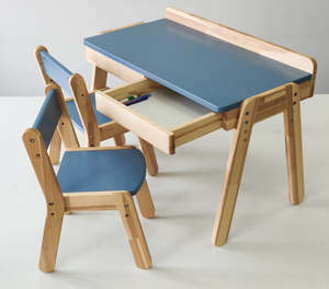 Ensemble de meubles Montessori modernes pour jardin d'enfants Table en bois gagnante Deux chaises pour l'apprentissage Préscolaire Garderie <span class=keywords><strong>Chambre</strong></span> Cuisine - Product Image 2