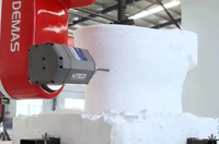 Routeur CNC 5 axes d'occasion, imprimante 3D avec PLC et moteur, broche 10KW, entraînement YASKAWA du Japon pour usage domestique, sculpture sur bois/matériaux
