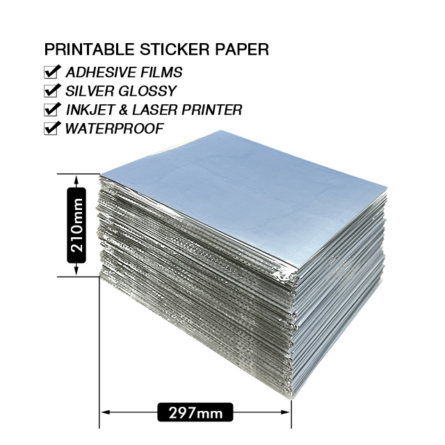 Argento glossy_Inkjet e Laser printer_waterproof