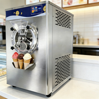 Machine à crème glacée automatique instantanée 32L/H Mantecatore Gelato Congélateur par lots Comptoir Fabricant de crème glacée dure Fruits/Yogourt
