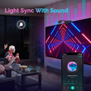Retroiluminación Ambiental Inteligente para TV MOES con WiFi, No Requiere Decodificador, Sincronización Musical, Tira de Luces LED, Función de Temporizador, Múltiples Escenas - Product Image 5