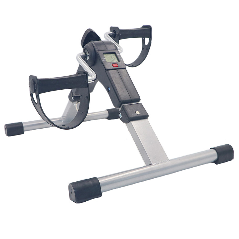 Vélo d'exercice pliable gris