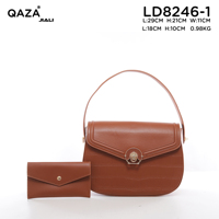 Nouveau Sac à Main de Luxe QAZA en Cuir PU Motif Crocodile 2026, Ensemble de 2 Pièces Sac à Bandoulière Rétro Designer pour Femme