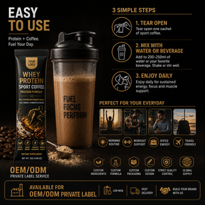 <span class=keywords><strong>Proteine</strong></span> del Siero di Latte OEM in Polvere per Caffè Sportivo, Miscela Proteica per Caffè, Nutriente Quotidiano per lo <span class=keywords><strong>Sport</strong></span>, Migliora la Resistenza, Gusto Personalizzato, Campione Gratuito - Product Image 3