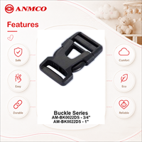 ANMCO Boucle de ceinture de sécurité en plastique à dégagement central personnalisée pour siège auto bébé, poussette et vélo