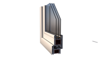 Fenêtre fixe en alliage d'aluminium, moderne, à rupture de pont thermique, insonorisée de haute précision, à économie d'énergie, avec verre flottant pour extérieur d'appartement