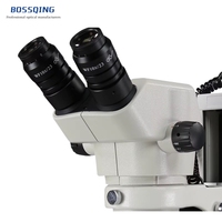ST-6BP Continuous Zoom 8-50x Binocular Stereo Microscope with LED Top and Bottom Light Sources