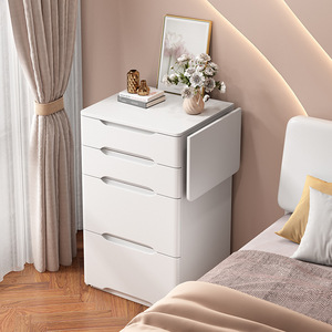 Tocador de Dormitorio Económico al por Mayor, Espejo Plegable, Moderno, Minimalista, Unidad Pequeña de Almacenamiento, Mesa de Maquillaje con Luz LED y Sillas - Product Image 3