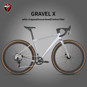 专业 Gravel X 山地自行车 <span class=keywords><strong>SRAM</strong></span> APEX 11 速套件碳纤维车架稳定长距离赛车用自行车 - Product Image 1