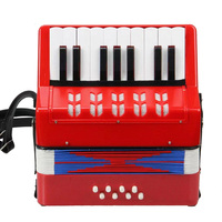 Acordeón Infantil Colorido de Fábrica OEM con 17 Teclas y 8 Pedales de Bajo, Instrumento Musical de Teclado para Niños