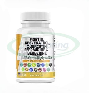 ASAP OEM TODO en UNO 500mg Suplemento sanitario Resveratrol Quercetina Espermidina Berberina Fisetina Cápsulas - Product Image 1