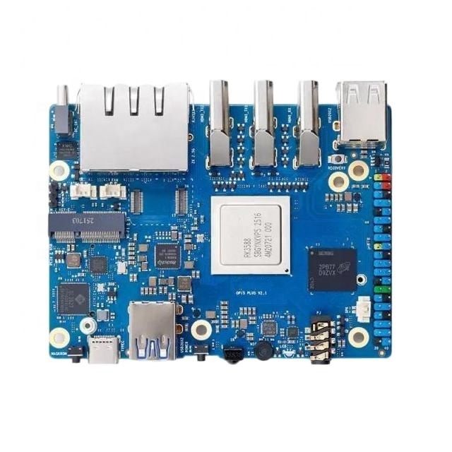 Orange Pi 5 Plus V2.1 6TOPS RK3588 8-core 64-bit Processor Quad-core A76+quad-core A55 4GB/8GB/16GB LPDDR5/5X and EMMC Socket Or